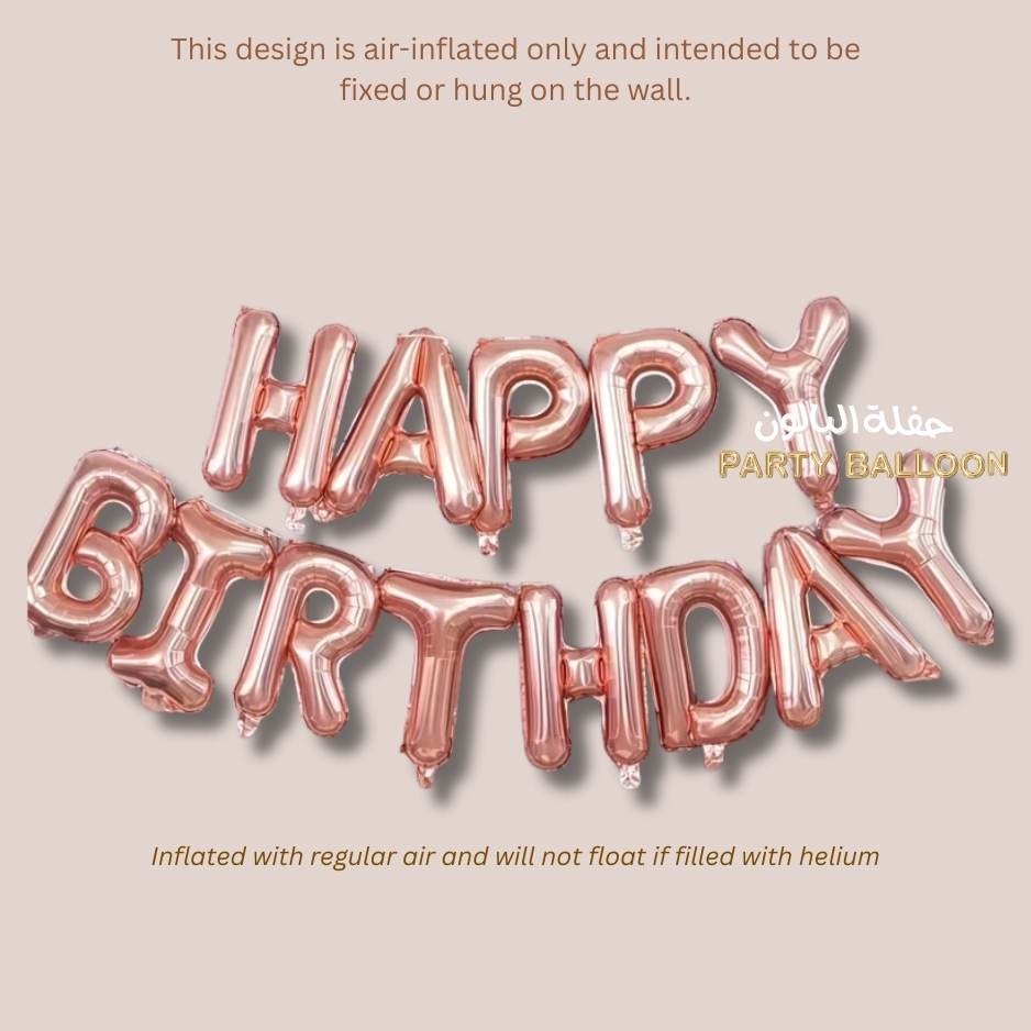 Happy Birthday (Letter Set Foil Balloons) - Image 3