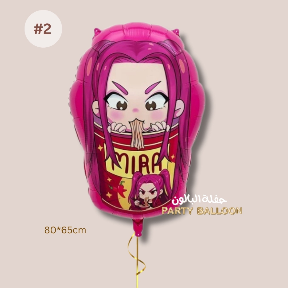 Kpop Demon Hunters Theme Balloons - Image 3