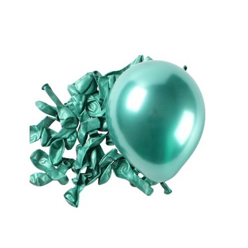 Metallic Chrome Green Latex Balloon