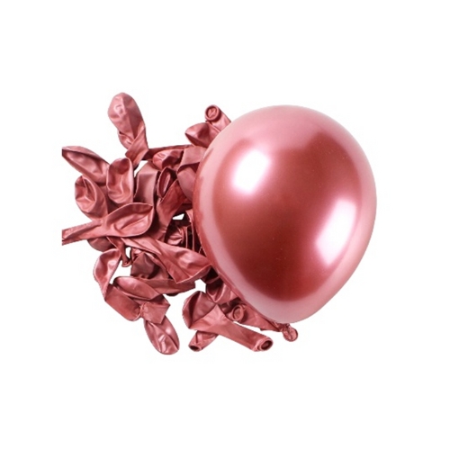 Metallic Chrome Pink Latex Balloon