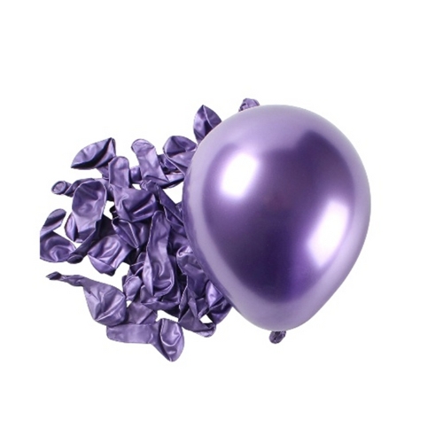 Metallic Chrome Purple Latex Balloon