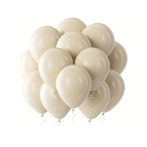 Regular Sand White Latex Balloon