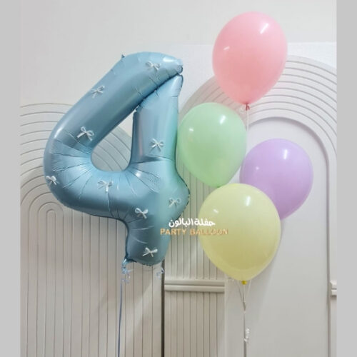 Number & Latex Set of Balloons (Helium)